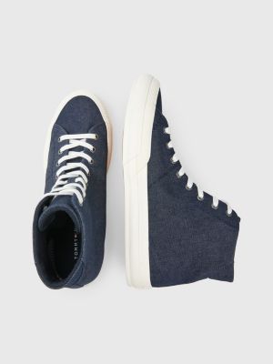 Zapatillas vaqueras de corte alto AZUL Tommy