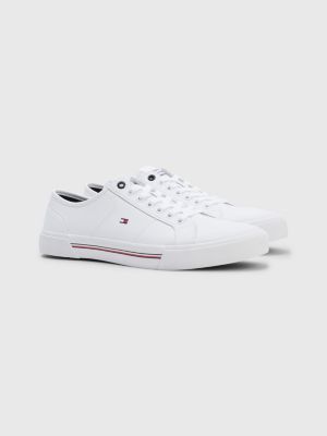Signature Detail Flag Embroidery Trainers | WHITE | Tommy Hilfiger