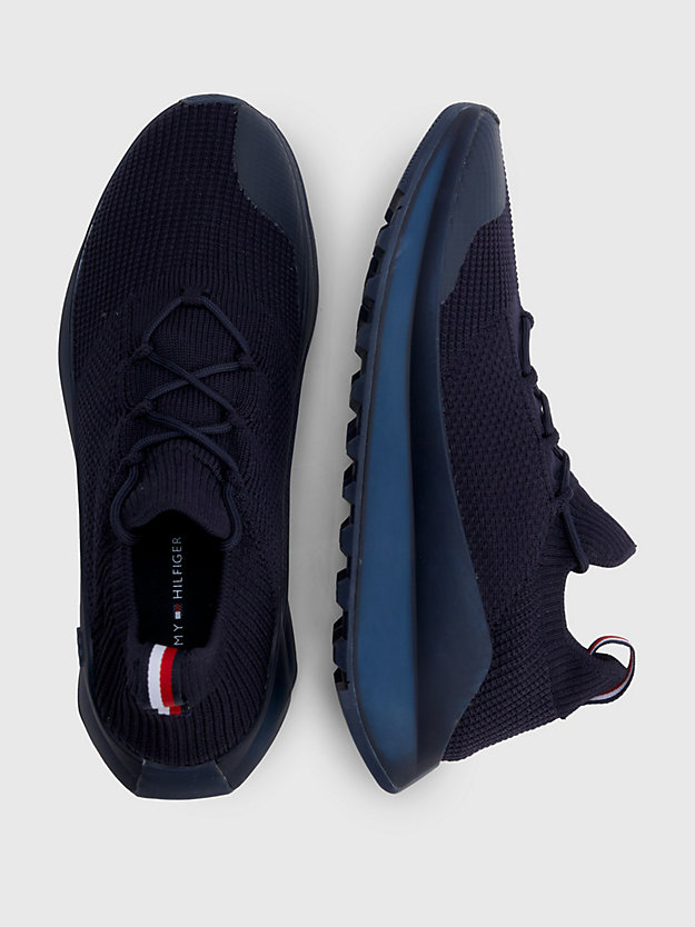 Knitted Cushioned Runner Trainers | BLUE | Tommy Hilfiger