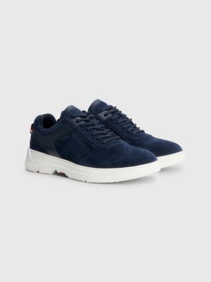 Chaussures hybrides en daim Bleu Tommy Hilfiger