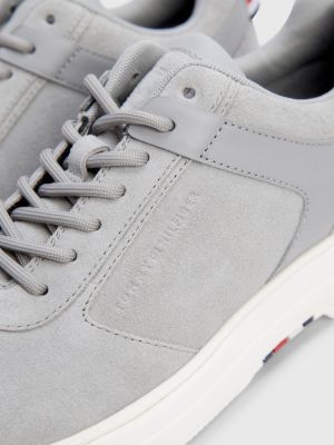 Suede Hybrid Shoes Grey Tommy Hilfiger