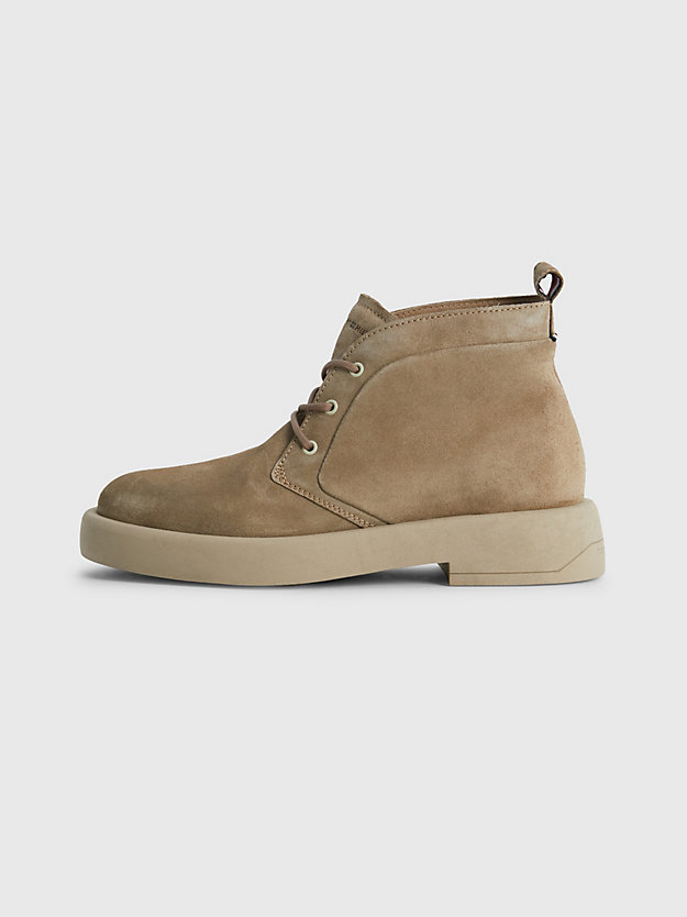 RUSTIC RANCH Suede Chunky Sole Lace-Up Desert Boots for men TOMMY HILFIGER