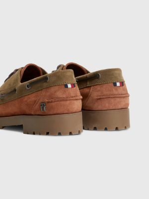 Tommy hilfiger suede boat on sale shoes