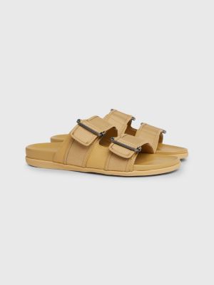 Tommy Hilfiger x Vacation Double Strap Buckle Sandals | Khaki | Tommy  Hilfiger