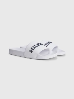 3D Tonal Logo Pool Slides | WHITE | Tommy Hilfiger