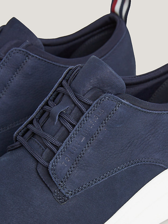 blue hybrid-chunky sneaker aus nubukleder für herren - tommy hilfiger