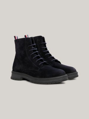 Su de enkellaars met veters Blauw Tommy Hilfiger