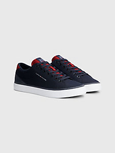 blue mesh recycled trainers for men tommy hilfiger