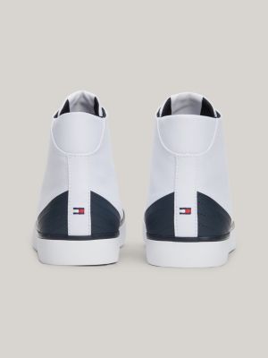 Tommy hilfiger best sale white canvas shoes