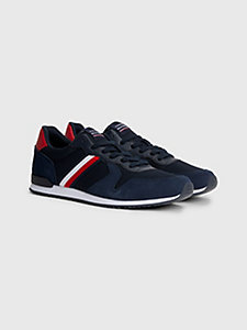 blue iconic runner trainers for men tommy hilfiger