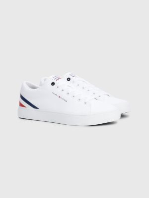 val Bestudeer Ik heb het erkend Signature-sneaker met logo | WIT | Tommy Hilfiger