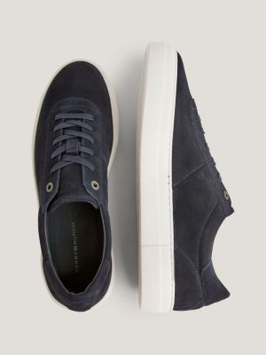 Tommy hilfiger leather and suede clearance trainers