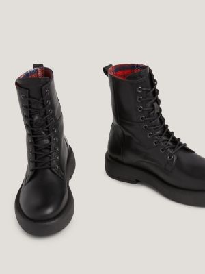 Tommy hot sale black boots