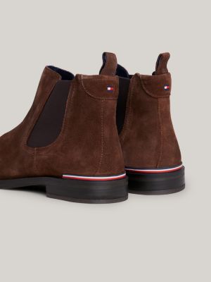 Tommy Hilfiger Jacob Suede Chelsea Boots in Green