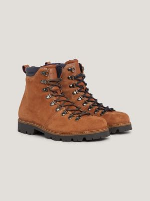 Suede Cleat Lace-Up Boots | Brown | Tommy Hilfiger