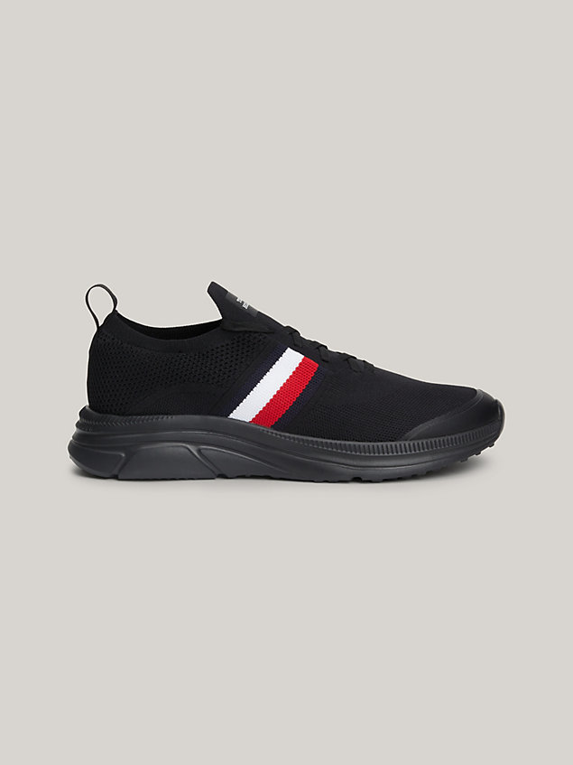 black th modern essential cleat runner trainers for men tommy hilfiger