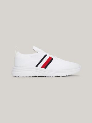 white th modern essential runner-sneaker mit profil für herren - tommy hilfiger