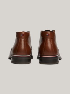 Mens low 2025 leather boots