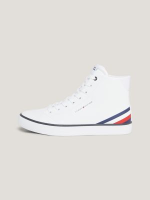| Tommy High-Top | Hilfiger Lace-Up White Trainers