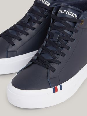 Black mid top outlet trainers