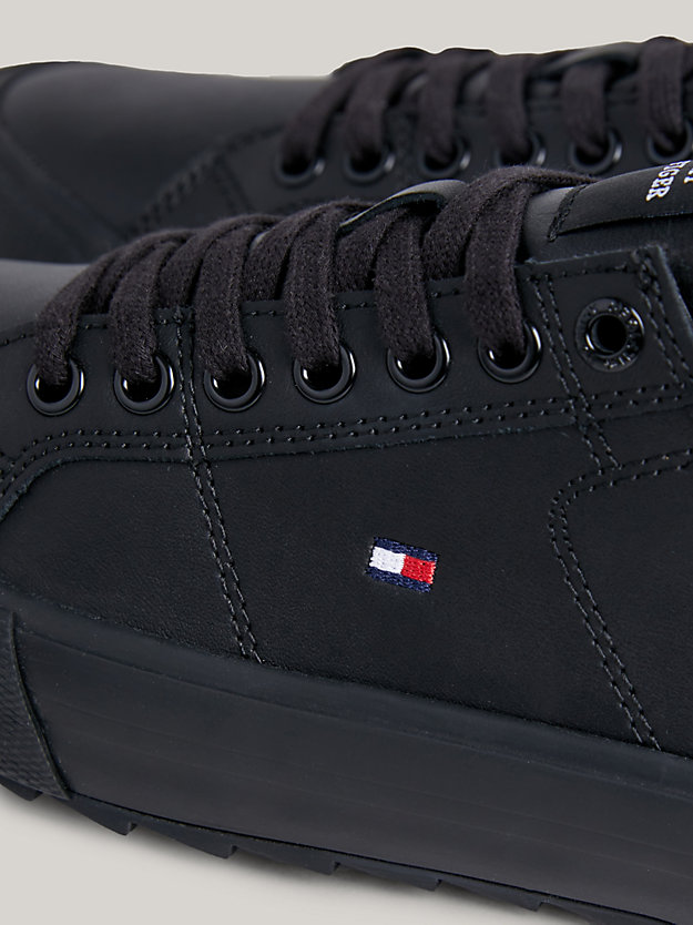 Cleat Lace-Up Trainers | Black | Tommy Hilfiger