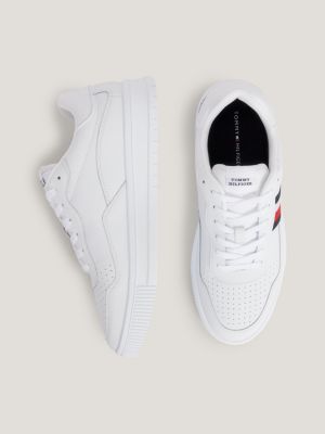 Mens white outlet tommy hilfiger trainers