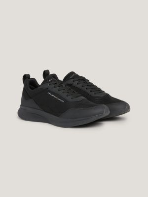 Scarpe running leggere in maglia Nero Tommy Hilfiger