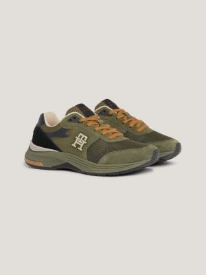 TH Modern Prep Leather Trainers, Khaki