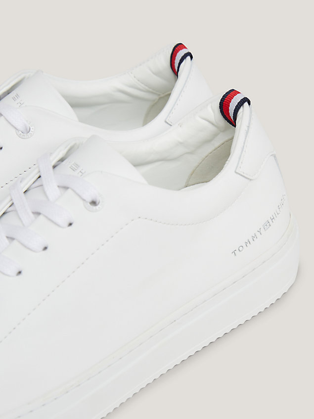 sneakers heritage premium in pelle white da uomo tommy hilfiger