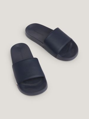 tommy hilfiger slides mens black