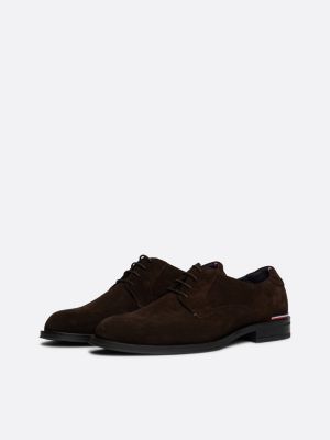 black suede derby shoes for men tommy hilfiger