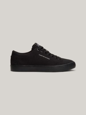 Tommy hilfiger canvas lace up outlet trainers