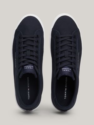 Tommy hilfiger canvas lace clearance up trainers