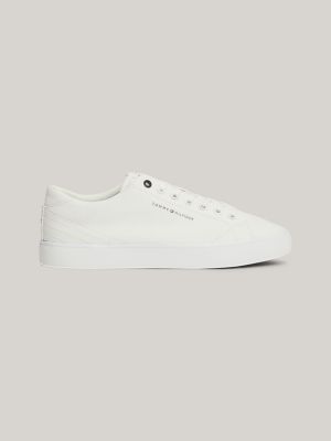 Tommy jeans canvas shop logo flatform trainers