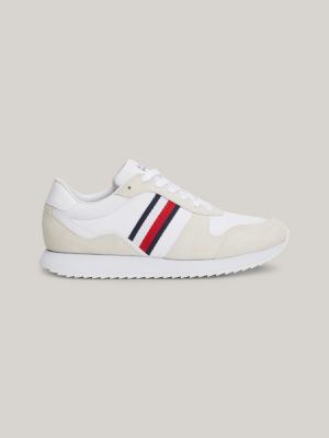Cleat Signature Tape Trainers | White | Tommy Hilfiger