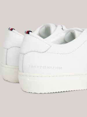 Mens white tommy hilfiger on sale trainers