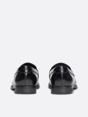 black patent leather loafers for men tommy hilfiger