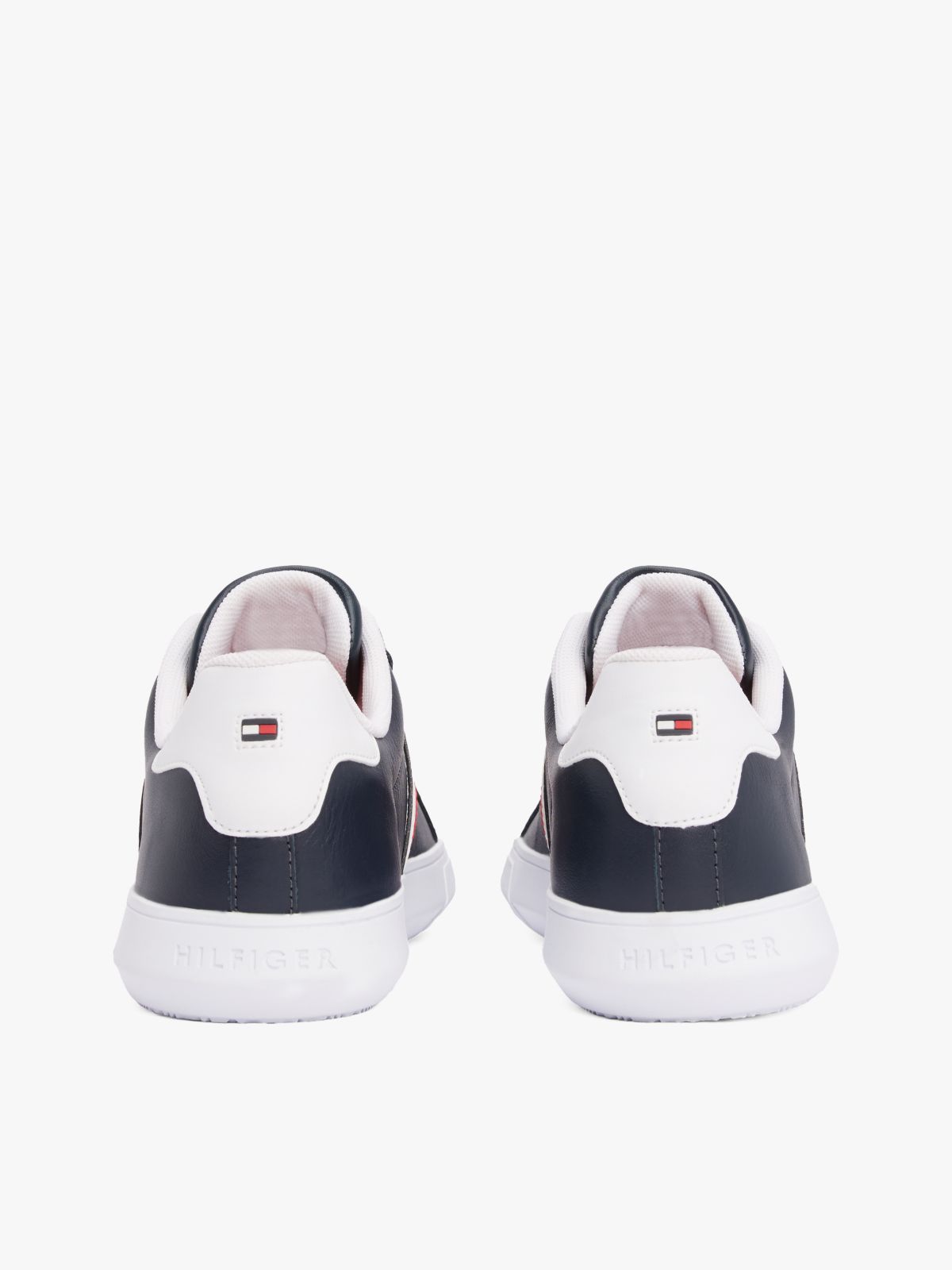 Essential Leather Cupsole Trainers — Blue