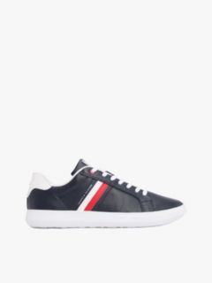 Essential Leather Cupsole Trainers — Blue 1