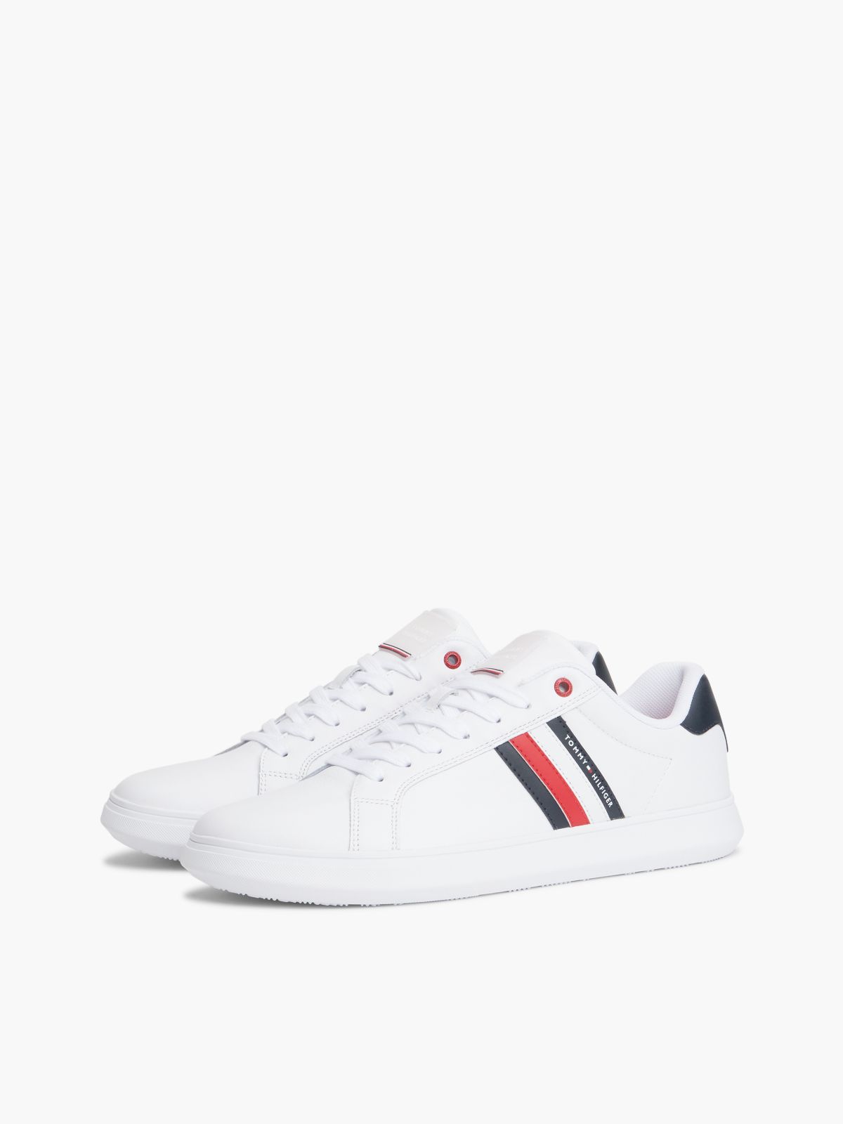 Essential Leather Cupsole Trainers — White