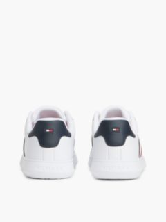 Essential Leather Cupsole Trainers — White 4