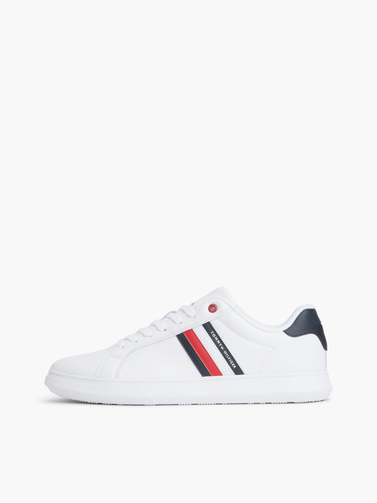 Essential Leather Cupsole Trainers — White
