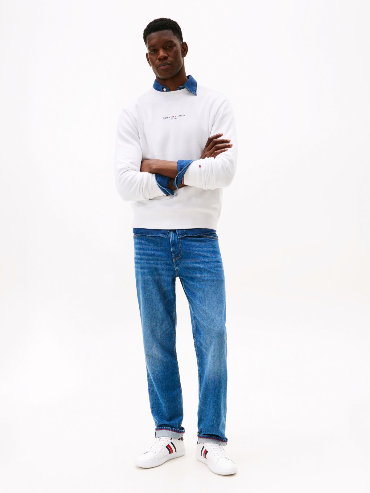 Essential Leather Cupsole Trainers — White