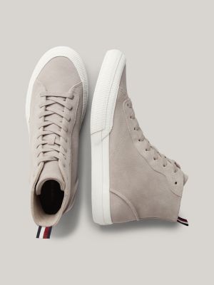 Hi top suede discount sneakers