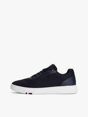 TH Modern Knit Cupsole Trainers | Blue | Tommy Hilfiger