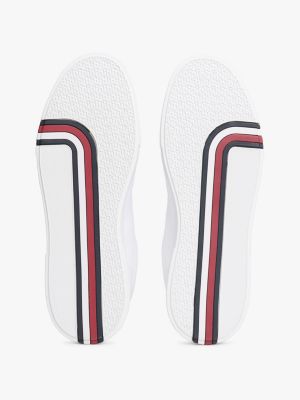 TH Modern Knit Cupsole Trainers | White | Tommy Hilfiger