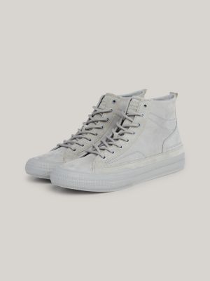 Mens leather shop high tops