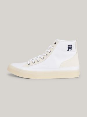 Embroidery Logo High-Top Trainers | White | Tommy Hilfiger 