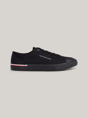 Suede Logo Round Toe Trainers | Blue | Tommy Hilfiger