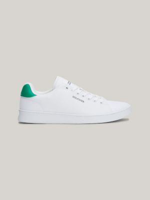 white court-sneaker mit piqué-struktur und cupsole für herren - tommy hilfiger